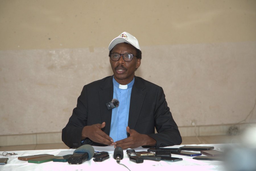 L'Abbé Emile Ndayizigiye, Secrétaire Exécutif Permanent de la CEJP-Burundi, au point de presse du 4 juillet 2026